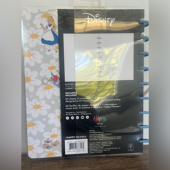 Brand New Happy Planner Disney Alice in Wonderland dotted line notebook - Picture 4 of 4